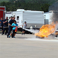 image of a fire safety camp